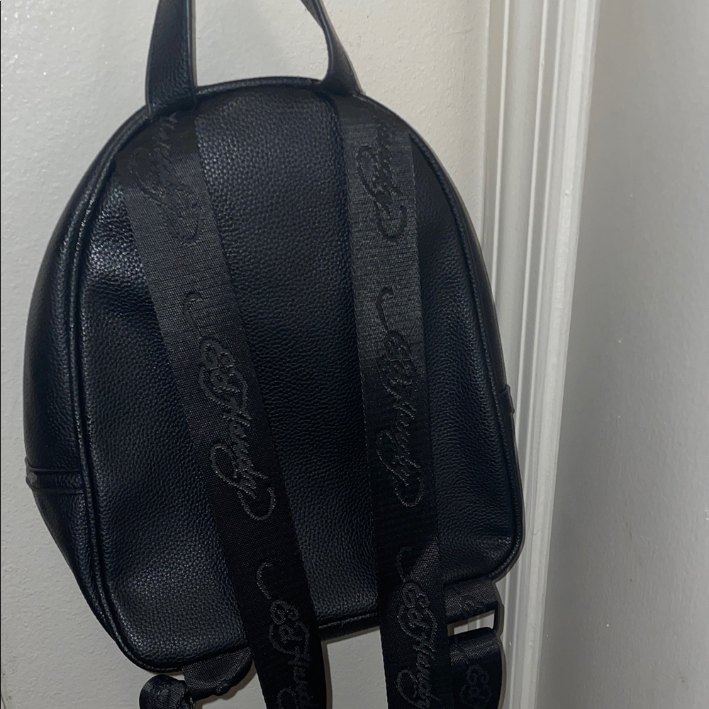 Ed Hardy Black Backpack with Colorful Tattoo Art - Picture 5 of 11